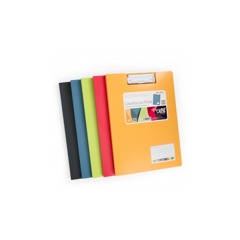 CARPETA CON PINZA SURTIDO VITAL COLORS