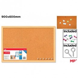 TABLERO CORCHO DOBLE CARA 90x60