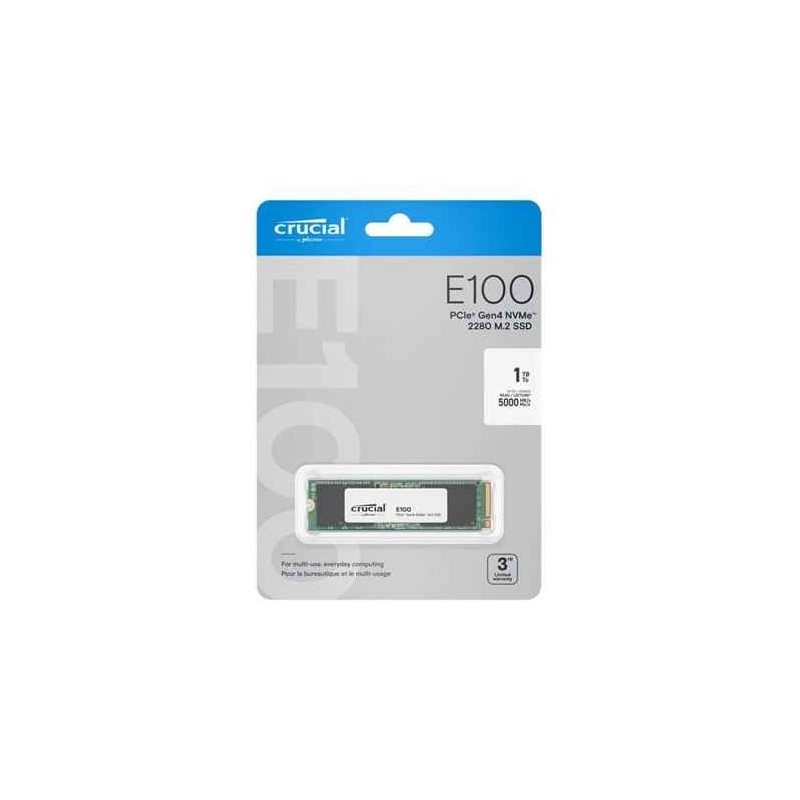 SSD NVMe CRUCIAL E100 PCIe 1TB GEN 4 2280 5000MB S