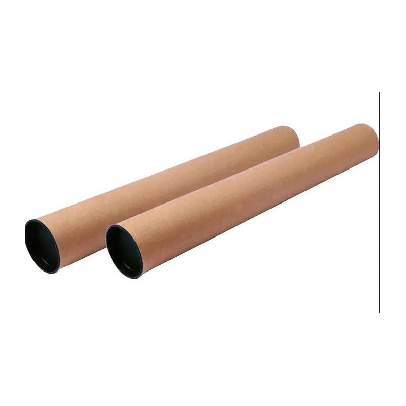 TUBO PORTAPLANOS CARTON CON TAPAS 460x40mm