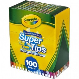ROTULADORES CRAYOLA SUPERTIPS 100 COLORES SURTIDOS