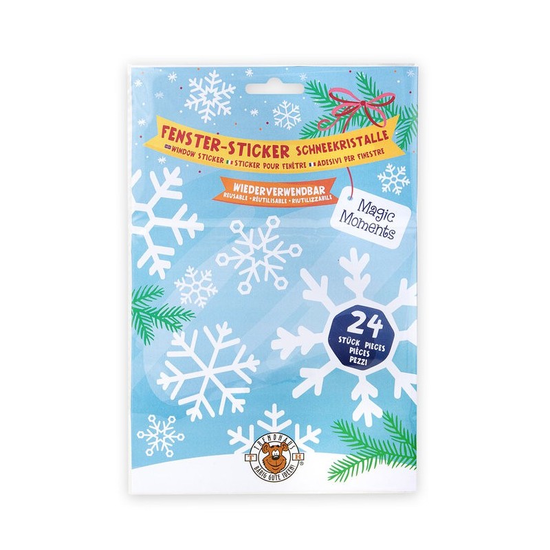 PEGATINAS DE NIEVE PARA CRISTAL DE VENTANA 24UND