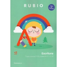 ESCRITURA CON LETRA DE IMPRENTA +3AÑOS 1-3 AEIOU