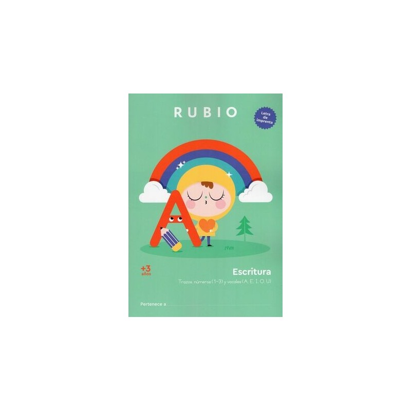 ESCRITURA CON LETRA DE IMPRENTA +3AÑOS 1-3 AEIOU
