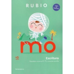 ESCRITURA CON LETRA DE IMPRENTA +5 AÑOS 0-9 ORACIO