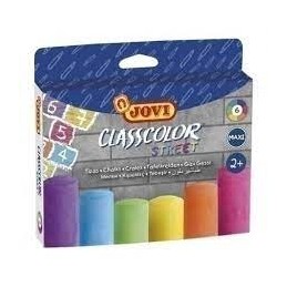 TIZA JOVI MAXICLASSCOLOR STREET 6 COLORES SURTIDOS