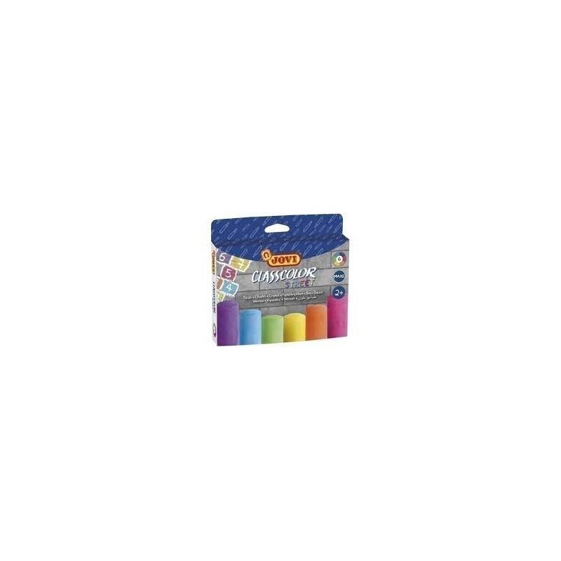 TIZA JOVI MAXICLASSCOLOR STREET 6 COLORES SURTIDOS