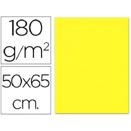 CARTULINA 180GR 50x65 25H AMARILLO FUERTE