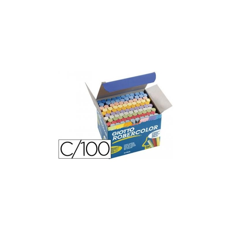 TIZA ROBERCOLOR C/100 COLORES SURTIDOS GIOTTO