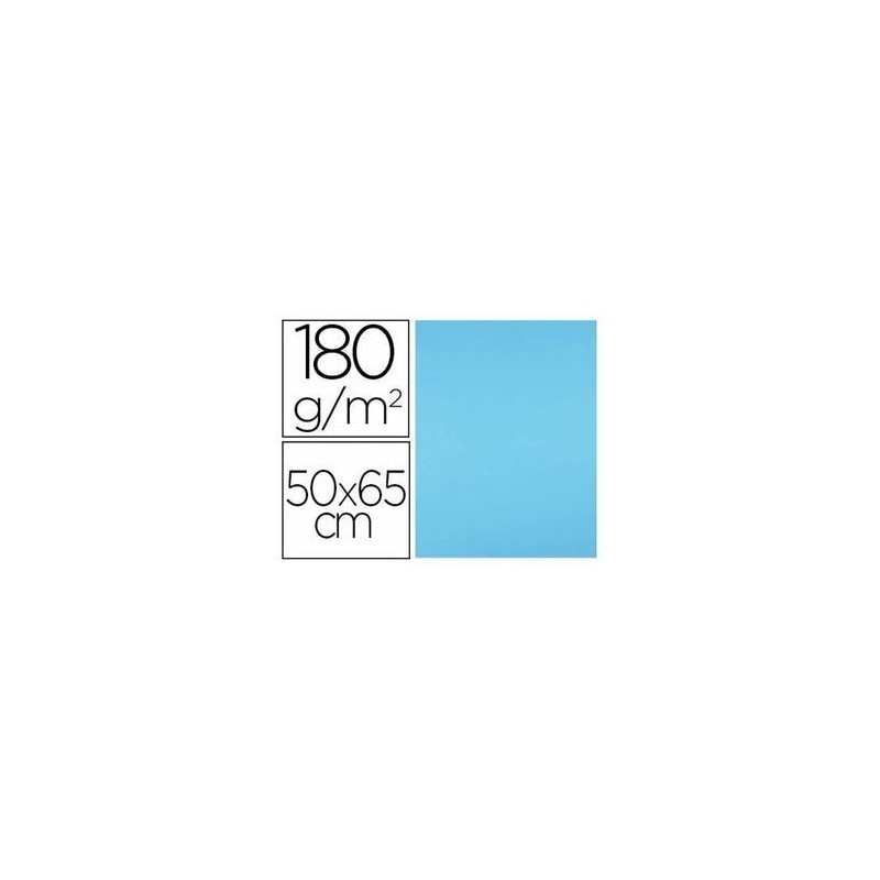 CARTULINA 180G 50x65 25H AZUL CLARO