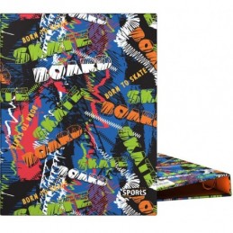 CARPETA A5 4 ANILLAS 20MM FORRADA SPORT 22 SKATE