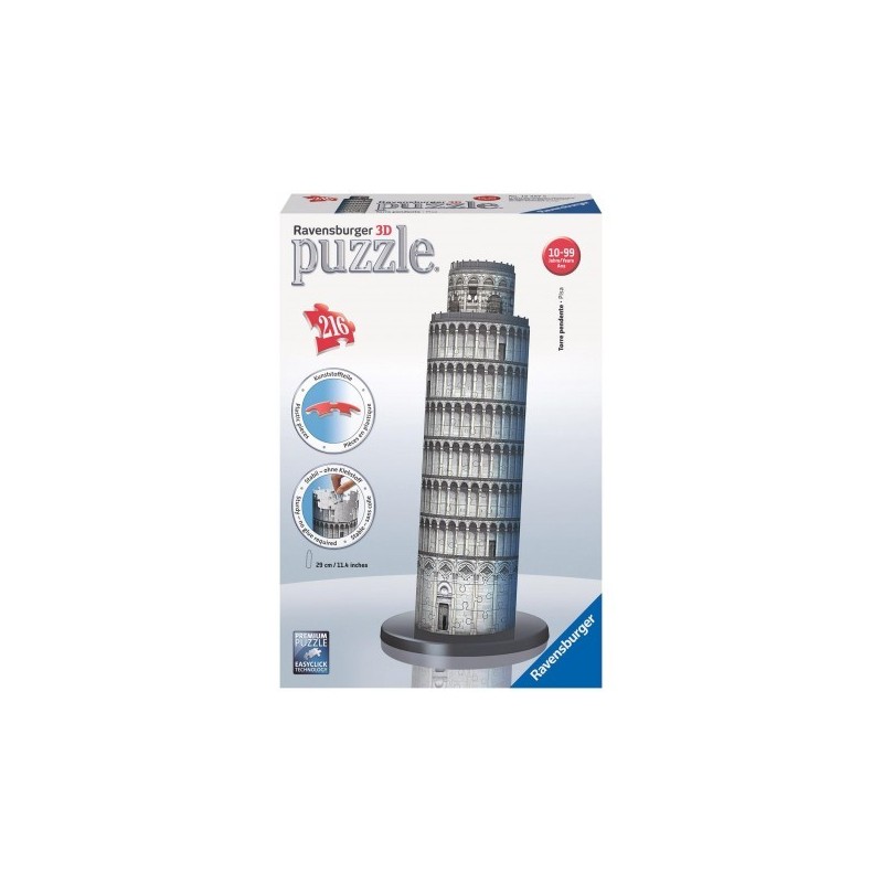 PUZZLE 3D REVELL TORRE PISA 32.5x7.5x11CM 8 PIEZAS