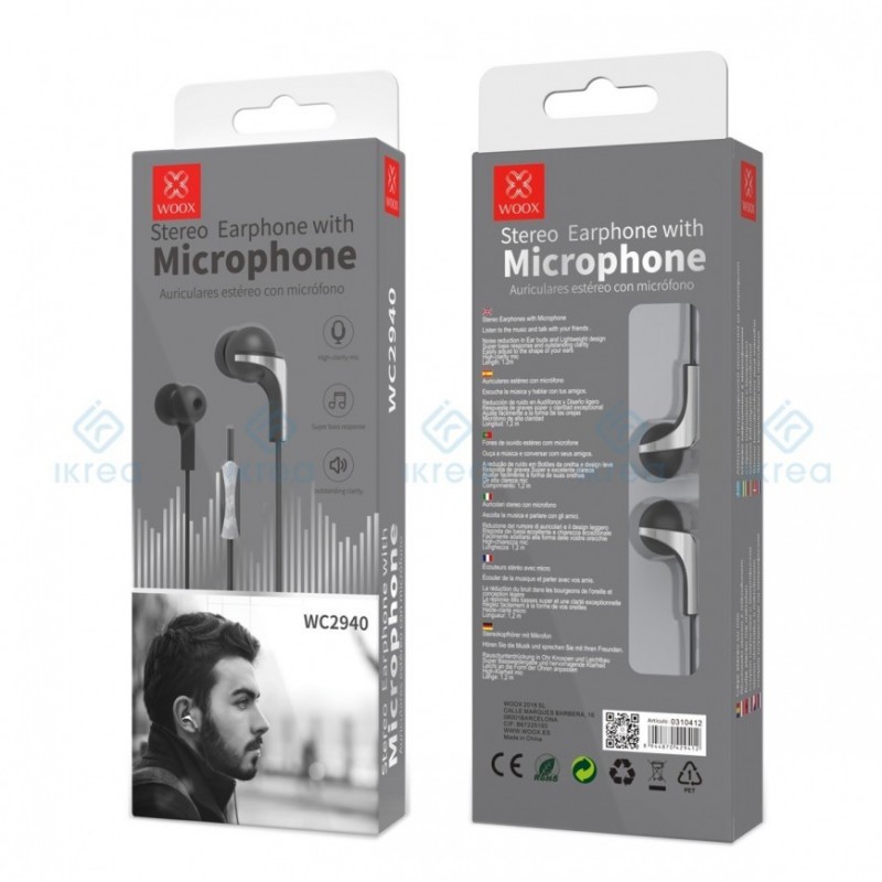 AURICULAR WOOX WC2940 ESTEREO CON MICROFONO