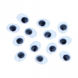 OJOS OVALADOS ADHESIVOS 8x10mm 80UDS