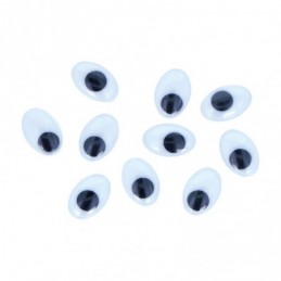 OJOS OVALADOS ADHESIVOS 11x14mm 80UDS