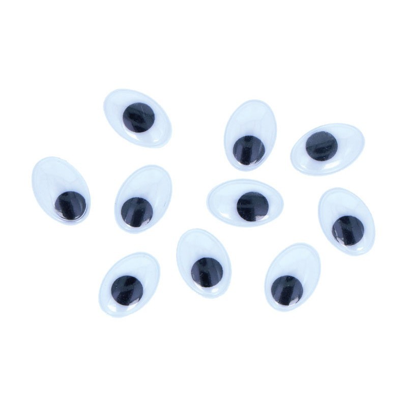 OJOS OVALADOS ADHESIVOS 11x14mm 80UDS