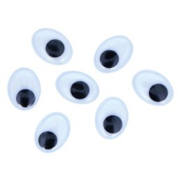 OJOS OVALADOS ADHESIVOS 12x16mm 50UDS