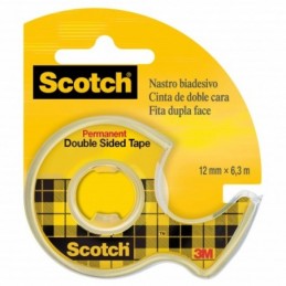 CINTA ADHESIVA 12x6 SCOTCH DOBLE CARA EN PORTARROL