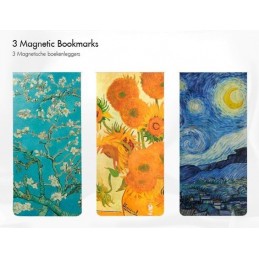 SET DE 3 MARCAPAGINAS MAGNETICOS VINCENT VAN GOGH