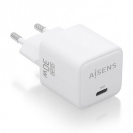 CARGADOR GAN AISENS 1 USB TIPO C DE 30W BLANCO