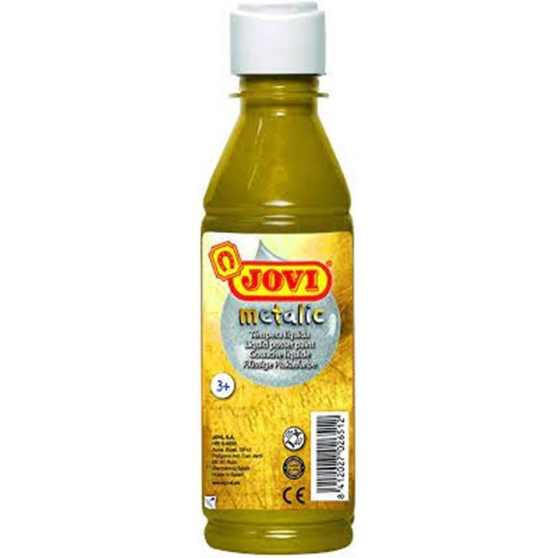 GLETTER TEMPERA JOVI 250ML ORO METALICO