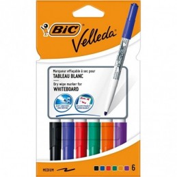 ROTULADOR VELLEDA FELT MEDIUM ESTUCHE 6 UNIDADES