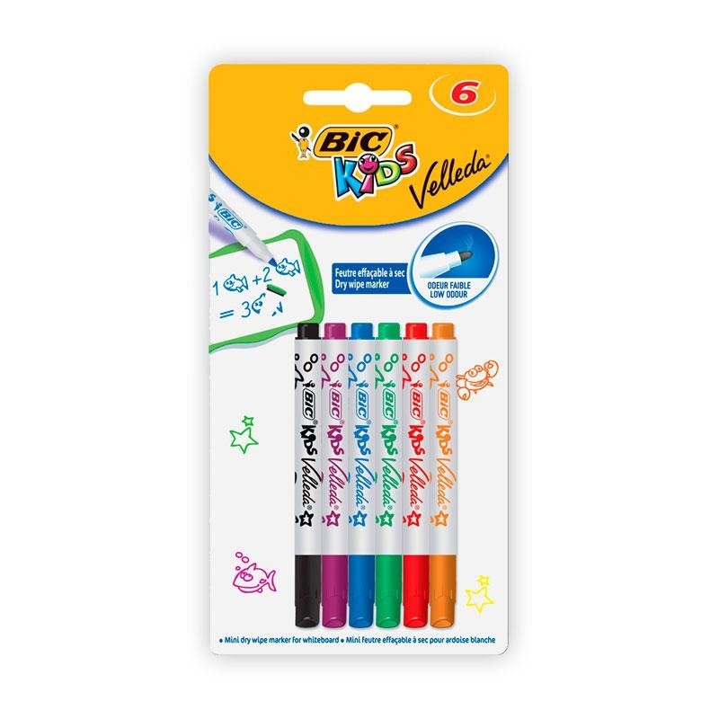 ROTULADOR VELLEDA MINI KIDS BLISTER 6 UNIDADES