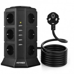 ENCHUFE VERTICAL 14 TOMAS + 4USB 2500W HOUZETEH