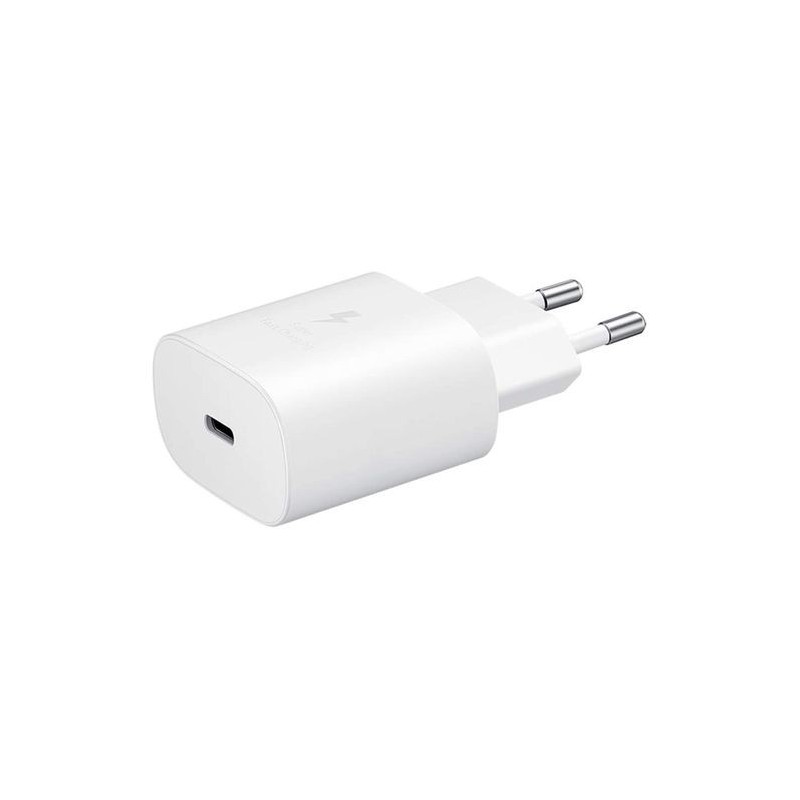CARGADOR SAMSUNG USB-C 25W BLANCO SUPER FAST CHARG