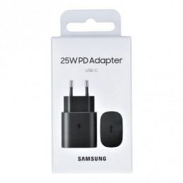 CARGADOR SAMSUNG USB-C 25W NEGRO SUPER FAST CHARGI