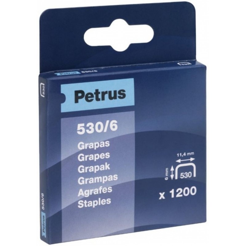 GRAPAS CLAVADORA 530/6 BLISTER 1200 UN