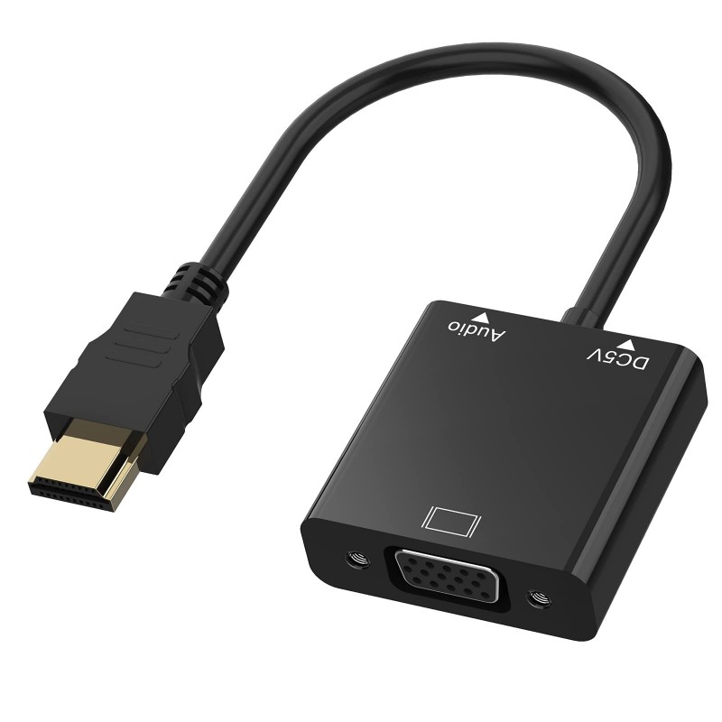 ADAPTADOR HDMI A VGA CON JACK DE AUDIO HA211