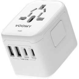 ADAPTADOR INTERNACIONAL ALL IN ONE CON 2 USB