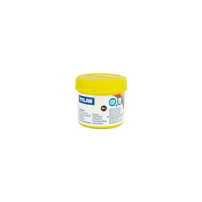FRASCO TEMPERA 40ml AMARILLA MILAN