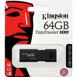 MEMORIA 64 GB REMOVIBLE KINGSTON USB 3.0 DT100