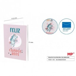 TARJETA FELICITACION CELEBRACION 11.5 FELIZ CUMPLE