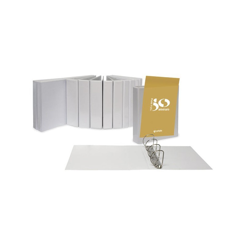CARPETA CANGURO A4 4 ANILLAS 25MM BLANCA