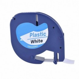 DYMO LETRATAG 91201 NEGRO SOBRE BLANCO PLASTICO