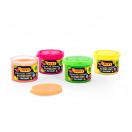 TEMPERA JOVI 504 FLUORESCENTE C/4 COLORES SURTIDOS