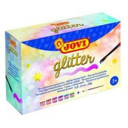 TEMPERA JOVI 70CC GLITTER C/6 COLORES SURTIDOS