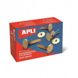 ENCUADERNADOR CON ARANDELA APLI 30mm 100UDS