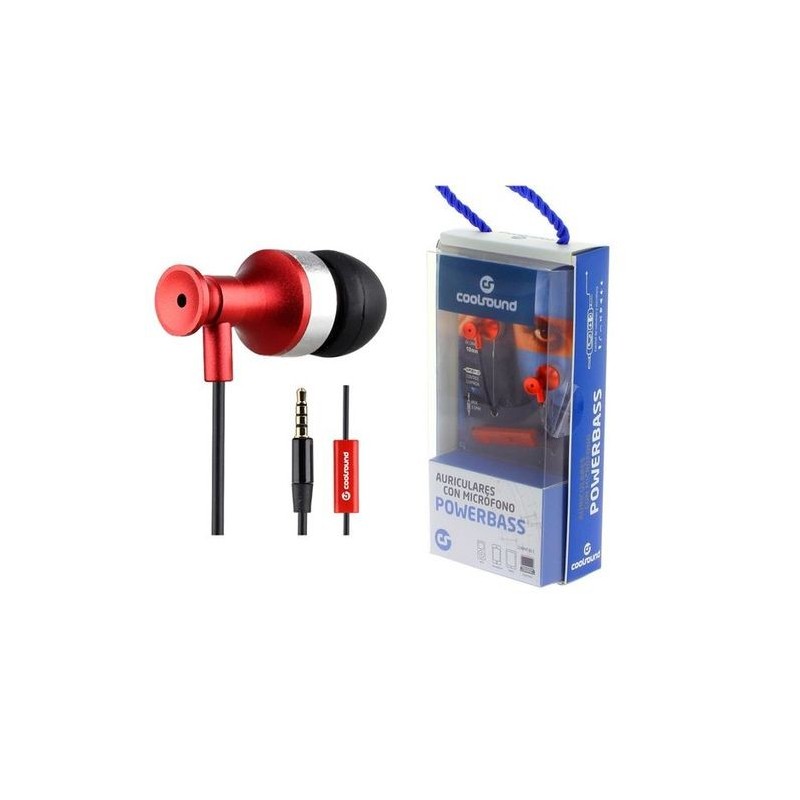 MICROFONO AURICULAR ROJO ESTEREO CON MICROFONO