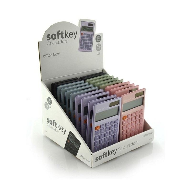 CALCULADORA SOFTKEY COLORES SURTIDOS CON CAJA