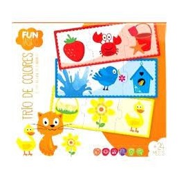 TRIO DE COLORES PUZZLES DE OBJETOS Y ANIMALES