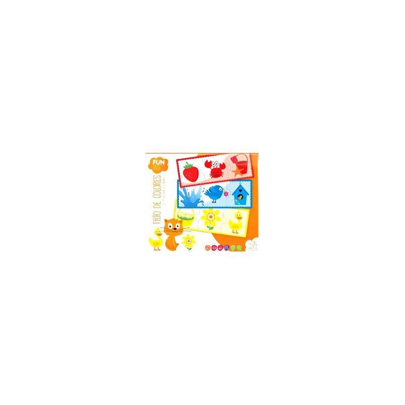 TRIO DE COLORES PUZZLES DE OBJETOS Y ANIMALES