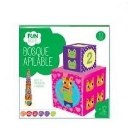 PIRAMIDE DE CUBES DE BOSQUE APILABLE