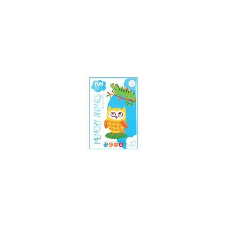 JUEGO DE CARTAS MEMORY ANIMALS FUN TASTIC