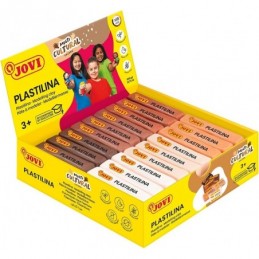 PLASTILINA MULTICULTURAL 50GR COLORES MARRONES SUR