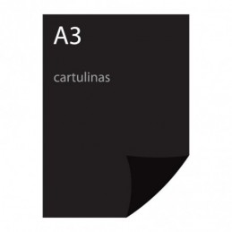 CARTULINA A3 NEGRA