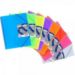 CARPETA 20 FUNDAS MAXIPLAS TRANSP. AZUL